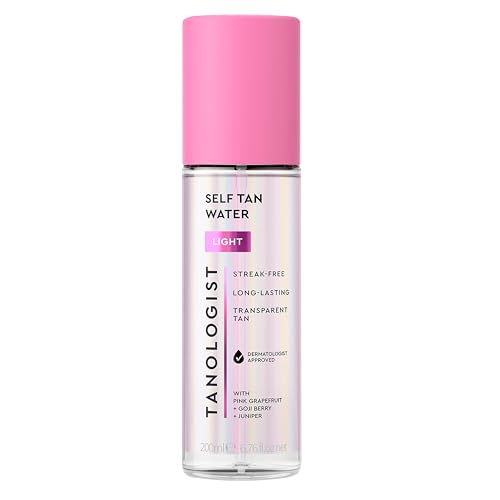 Tanologist Light Self Tan Water, Clear Self Tanning Water, Streak-Free