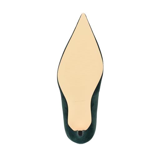 Image of Nine West Women's Gemmha Pump, Dark Green Suede 301, 12