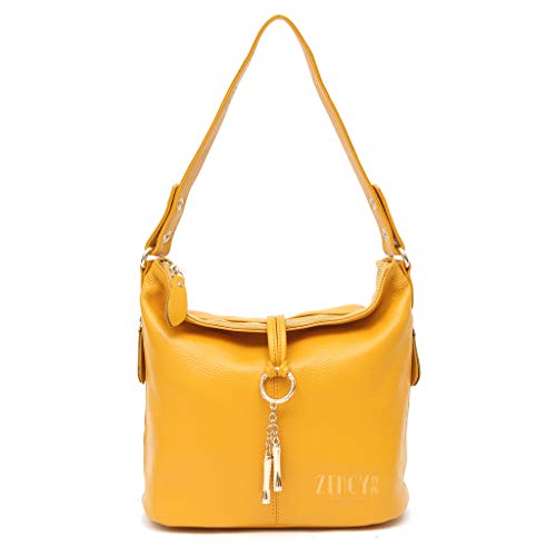 Image of Fashion Designer Women Shoulder Bag Metal Tassel Real Leather Tote Handbag Ladies Crossbody