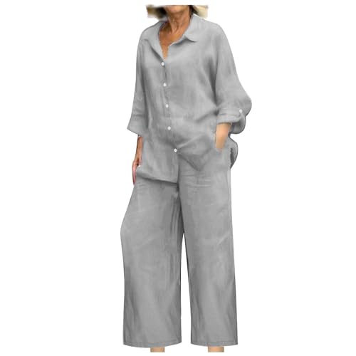 Vestibilità Comoda e Inclusiva:Il punto vita elastico dei pantaloni garantisce una vestibilità confortevole che si adatta a tutte le silhouette, rendendo questo completo ideale anche per le Taglie Forti. Il taglio ampio dona libertà di movimento senza mai stringere o segnare.