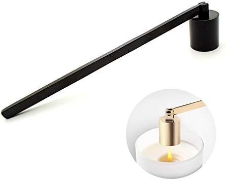 Candle Snuffer, Candlesnuffers Wick Snuffer Candle Extinguisher Accessory for Putting Out Extinguish Candle Wicks Flame Safely, Black