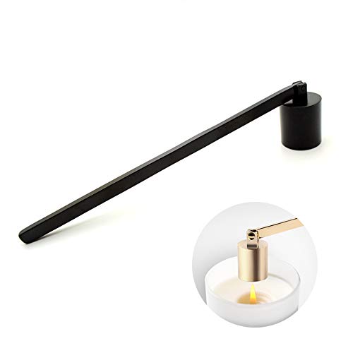 Candle Snuffer, Candlesnuffers Wick Snuffer Candle Extinguisher Accessory for Putting Out Extinguish Candle Wicks Flame Safely, Black