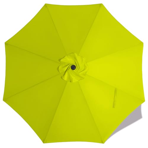 Image of MASTERCANOPY Patio Umbrella 9 ft Replacement Canopy for 8 Ribs-Lime Green Canopy Only