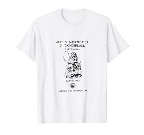 Camiseta de portada de libro Alice in Wonderland Camiseta