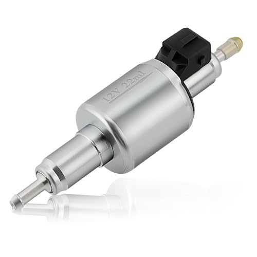 lcyen 12V 22ML Ölpumpe Kraftstoffpumpe Heizungspumpe Dosierpumpe für Webasto Eberspacher 2KW 5KW 8KW, Kraftstoffdosierpumpe mit Ölpumpendeckel, Ersatzteil für Standheizung und Autoheizung (Schwarz)