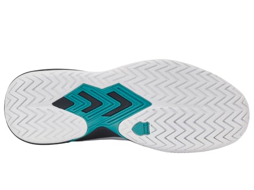 K-Swiss Ultrashot Light Pickleball Tennisplatzschuhe für Herren, Weiß/Carbon/Baltic, 47 EU – Ansicht 6