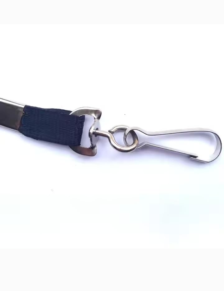 Image of ADA 12 mm Metal Snap Lanyard Clips Hooks Carabiner Camping Clasp Perfect for Purse /Lanyard /Zipper Pull /ID Card /Key Chain /Keyrings and Also Used for DIY Items (Pack of 50)