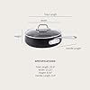 All-Clad HA1 Expert Hard Anodized Nonstick Sauté Pan with Lid (4 Qt, 12") Dishwasher-Friendly, Oven-Safe Up to 500°F & Compatible with All Stovetops (Gas, Electric & Induction) - Black #4