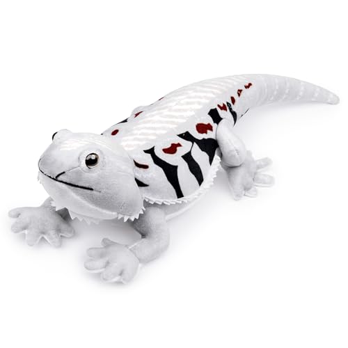 lilizzhoumax Lagarto Peluche 46cm/18”, Lagarto Peluche Lindas muñecas de Relleno de roedores, Lindo Lagarto Suave Relleno Juguetes De Animales Salvajes, Regalo para Amigos Y Niños Gris