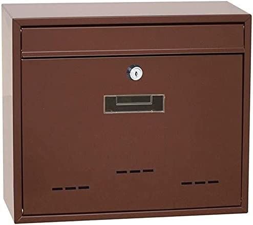 Boîte aux lettres murale style européen avec serrure de sécurité