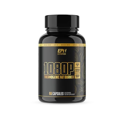 1080p Thermogenic Fat Burner | #1 Weight Loss Supplement Pills to Reduce Fat, Suppress Appetite, Boost Metabolism, Increase Energy & Focus w/L-Carnitine, Yohimbe Bark, Green Tea + More - 60 Servings