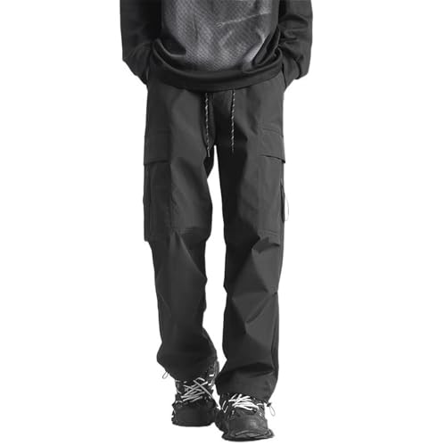 Pantalon cargo de travail droit ample homme décontracté vêtement multipoche