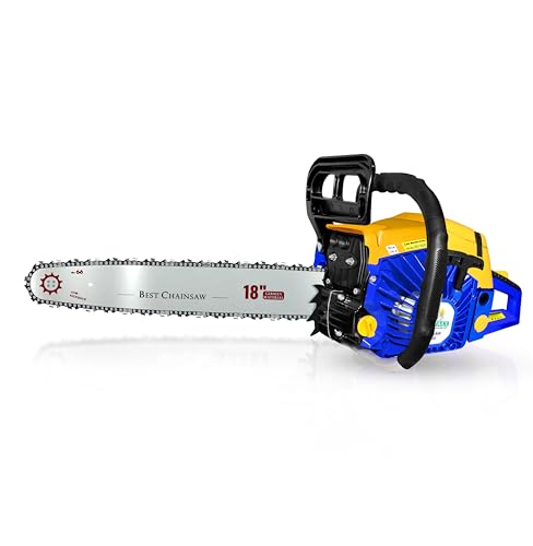 Image of DVI 5800 Heavy Duty Chain Saw with 58 CC, 2 Stroke Petrol Engine Power & 18 inchinch Blade /Bar Cordless Chain Saw Cuttingsaw For Farm, Garden & Professional Use.