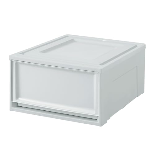 アイリスオーヤマ 収納ケース 積み重ね チェスト 引き出し クローゼット 完成品 衣類収納 新生活 一人暮らし 単品 BCチェスト 浅型 BC-L ブルーグレー