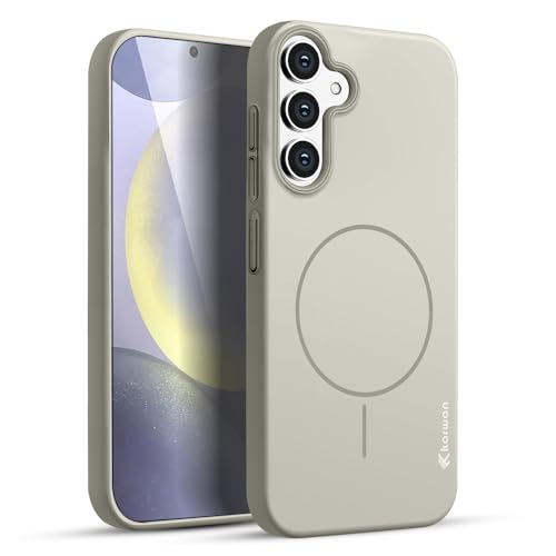 Image of KARWAN️Magnetic Ultra Slim-Fit Back Case Cover for Samsung Galaxy S24 FE |Hard PC Case Cover| Ultra-Thin & Light Weight with [Ultra Premium Feel] Case for Samsung Galaxy S24 FE(6.7 inch)(Grey)