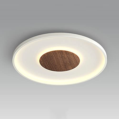 Lámpara de Techo LED nórdica de 34 W, araña Redonda semiempotrada, lámpara de araña Minimalista para Interiores, Ideal para Dormitorio, Sala de Estar, Comedor y Cocina.