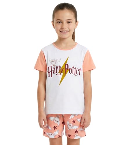 Harry Potter Girls Pyjamas Hedwig Short Summer PJs for Girls Ages 7 to 14 Years Old (UK Age 10 Years 11 Years Regular Pink)