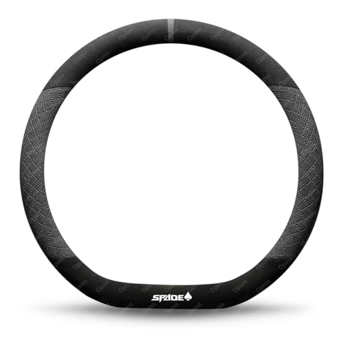 トヨタ スペイド 140系 ハンドルカバー ステアリングカバー 菱形エンボス加工 スペイド 140系 SPADE 汎用 おしゃれ 通気性がよい 滑り防止 オールシーズン対応 普通車 ハンドル 保護カバー カスタム 内装パーツ アクセサリー 車用品(グレーD