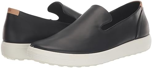 ECCO Women's Soft 7 Slip ON Sneaker, Black/Powder, 8-8.5 | Image 6