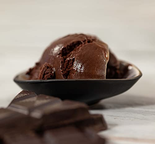 WELLNUSS Eispulver für Eismaschine, Cremiges Speiseeis, Eiscreme Pulver für Eis selber machen mit oder ohne Softeismaschine, Eismischung für 24 Portionen Schokoeis, Softeispulver Schoko Deluxe – Bild 4