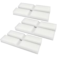 6 Pcs Aquarium Bio Sponge White Foam Filter Pads for Fluval FX4 / FX5 / FX6 Filtration Systems