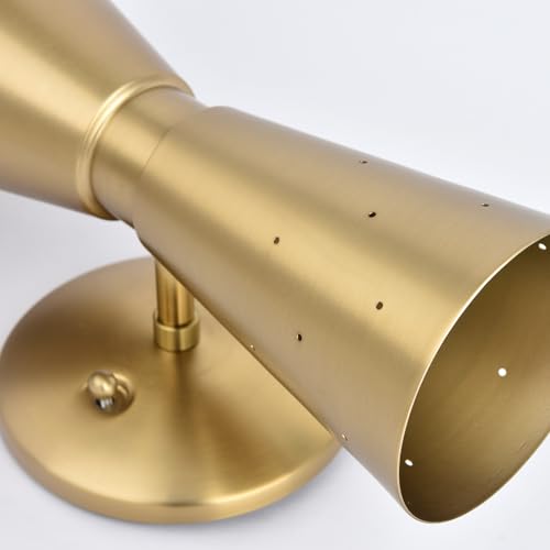 Merbotin BG800219-2G-UL Brass Wall Sconce, Mid Century Modern Sconce Wall Lighting thumb #8