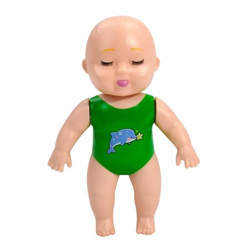 Muñeca Realista Estilo Espalda Y Crol Juguete De Baño para Niños Bañera Piscina 8.5x5x15cm PP Impermeable Flota Suave Lindo para Niñas Niños Hora del Baño Diversión Familiar