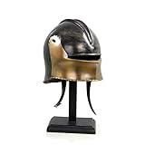 Nagina International Gothic Styled Coventry Sallet Medieval Helmet With Antique Black & Bronze Finish | | LARP & Combat Schaller Halloween Knight Armour Costume