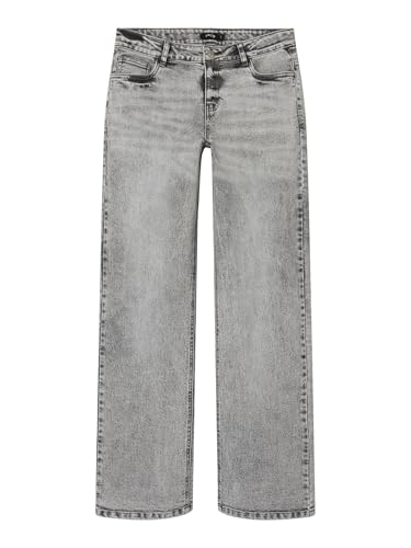 Pantalones vaqueros anchos con acabado premium y tejido denon texturizado