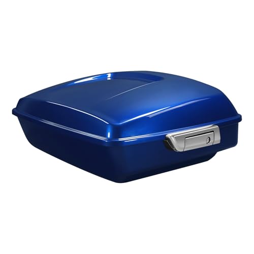 HR3 For Superior Blue, Chopped Tour Pack Luggage Trunk & Latches Compatible with 2017 FLTRXS & 2017 FLHXS, for 2014-later Harley Touring Road King, Road Glide, Street Glide, Electra Glide