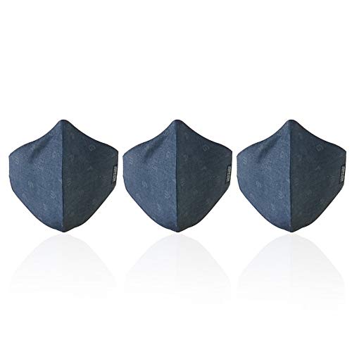 Survivor,Aizome Survivor- 2 Layer Denim Cloth Reusable Masks (Pack Of 3)