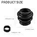 UQWU 4PCS Brake Caliper Pins Bushing Kit, Rubber Calipers Slide Pins Bushing with O-ring Compatible with Toyota Cadillac Jeep Lexus, Dustproof Brake Caliper Pin Boot Car Accessories (Black)