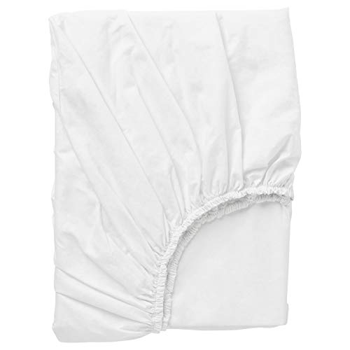 IKEA DVALA - Fitted sheet, white - 160x200 cm by Ikea