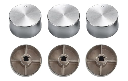 Bouton pour Réchaud à Gaz, Ensemble de 6 Boutons de Commande de Réchaud à Gaz Universels de 6mm de Diamètre, Boutons de Réglage Universels, pour Four,...