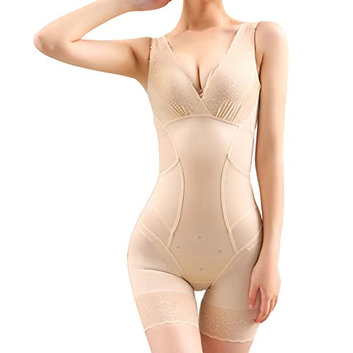 Femme Body Sculptant Gainant Très Mince élastique Invisible Corset Ventre Plat Gaine Body Shaper Minceur Shapewear Bodysuit Combinaison Shapewear,89Peau,42 Cover