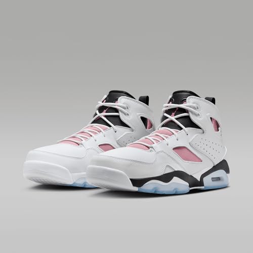 Nike Jordan Flight Club '91 Men's Shoes (DC7329-103, White/Rust Pink/Black) Size 9.5