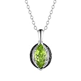 supermodel Charm Jewelry Choker Necklace Natural Peridot Pendant Luxury 925 Sterling Silver Chain Ne