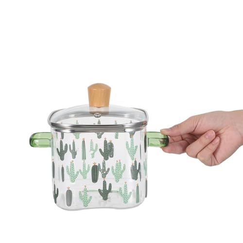 Marmite en verre transparent 2.5L pour la cuisson des pâtes