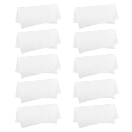 Operitacx Pañuelos de Bolsillo Lavables 10 Unidades 30 CM de Algodón para Padrinos de Boda y Eventos Formales