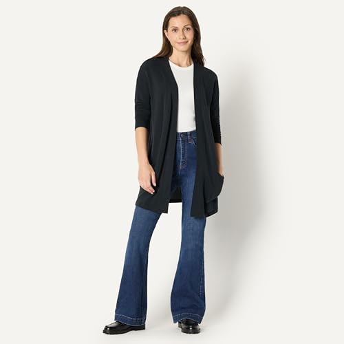 Image of Amazon Essentials Women's Relaxed-Fit Ultra-Lightweight Open-Front Cardigan