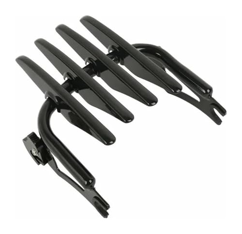 オートバイリアラゲッジラック 用 ハーレー 用 ツーリング 用 エレクトラ 用 グライドロード 用 キングカスタム 2009-2019 用 オートバイリアラゲッジブラケットカーゴラックサポートシェルフホルダー(Beige)