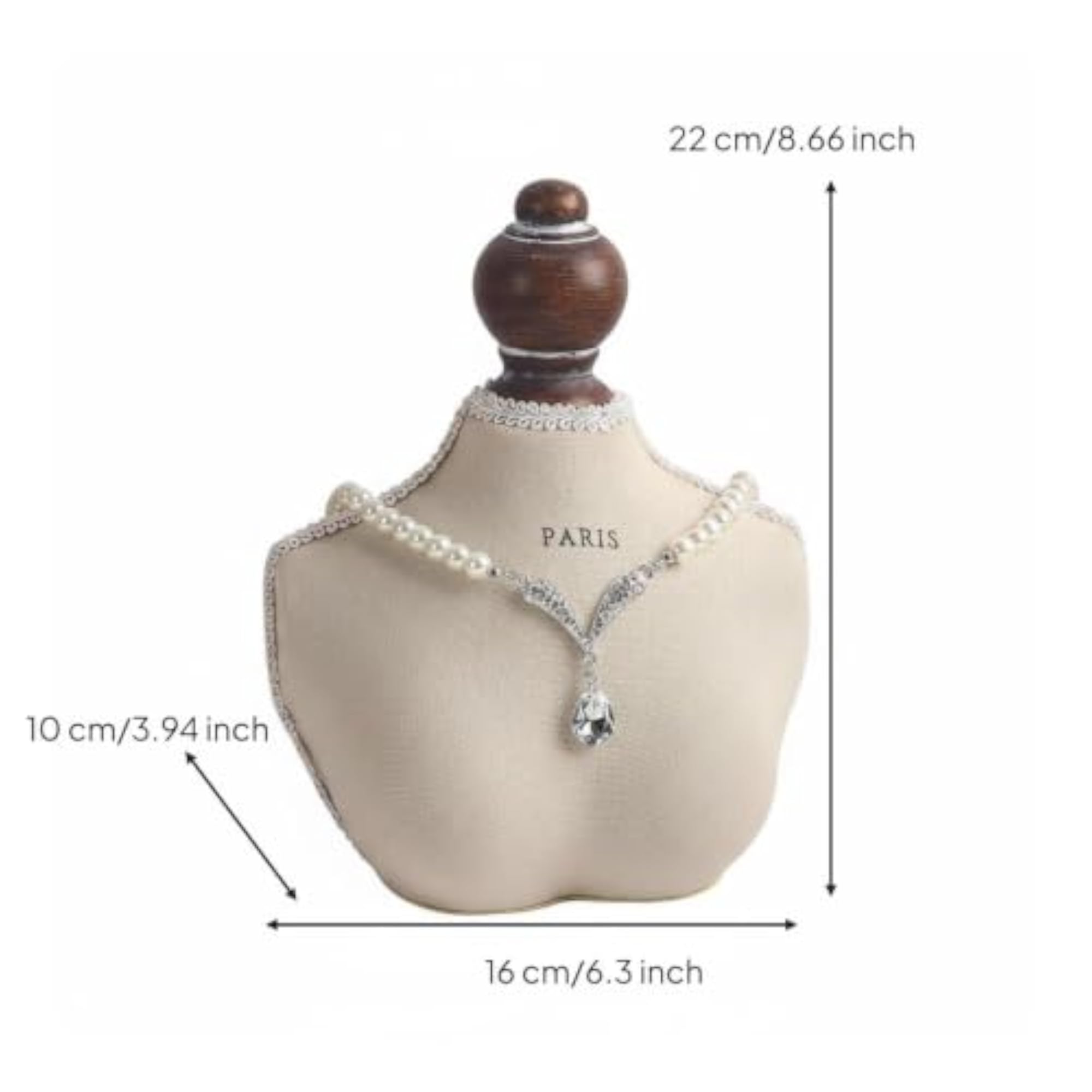 Pearl Necklace Display Stand, Decorative Photo Prop