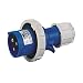 Elecbee 32A 230V 3pin 50/60Hz 3P 6h 2P+E Waterproof IP67 CEE Industrial IEC60309 Plug Blue