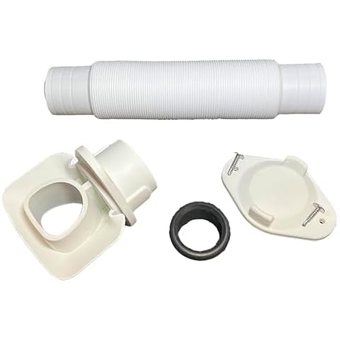 EarthMinded - Aquabarrel DIY, White FlexiFit Downspout Diverter Group for 2x3 Downspouts - Easily Connects Your Existing Rain Barrel to an EarthMinded White Flexi-Fit Downspout Diverter Cover