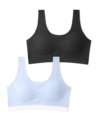 Salia Bliss Training Bras Seamless Bra Removable Padding 2 Pack for Girls