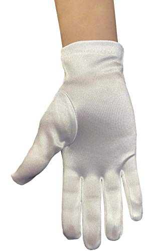 Pink Princess First Communion Gloves for Girls - Rhinestone Cross Design for 1st Holy Communion4