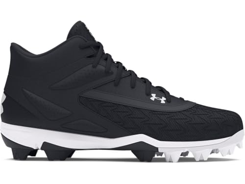 Under Armour Leadoff Mid 3.0 - Zapatillas de béisbol para hombre, Negro , 42.5 EU