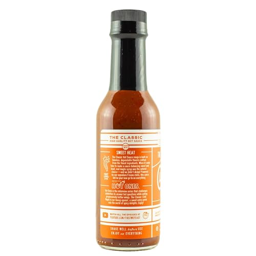 Image of Hot Ones The Classic Chili Maple Made With Natural Ingredients & Flavors From Chili Peppers & Maple Syrup, 5 fl oz Bottle (3-Pack)