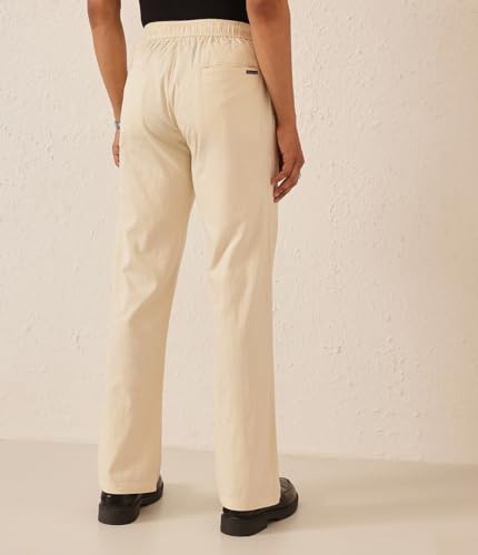 Image of Majestic Man Men's Premium Linen Blend Pants | Lightweight Fabric | Elastic Waist with Drawstring | Regular Fit | Side, Back Pockets | Perfect for Casual, Holidays & Travel