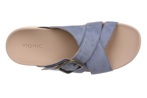 Vionic Starla Womens Orthotic Slide Sandal - Adjustabl Pacific Blue - 9 Medium by Vionic - Used condition - Image 3